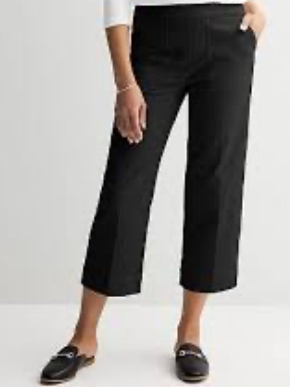 croft & barrow woman’s Wide-Leg Dress Pants in Navy Blue